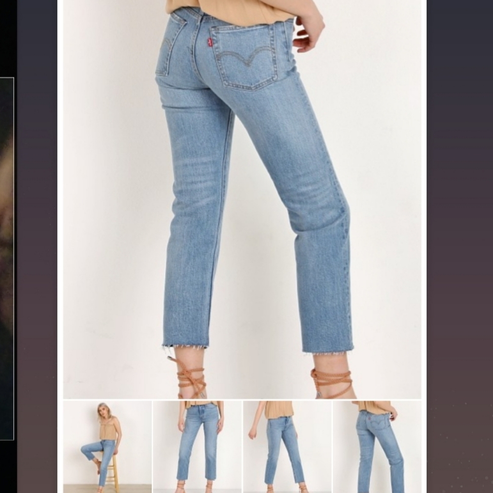 Levi's Wedgie Straight High Rise Jeans Size 24